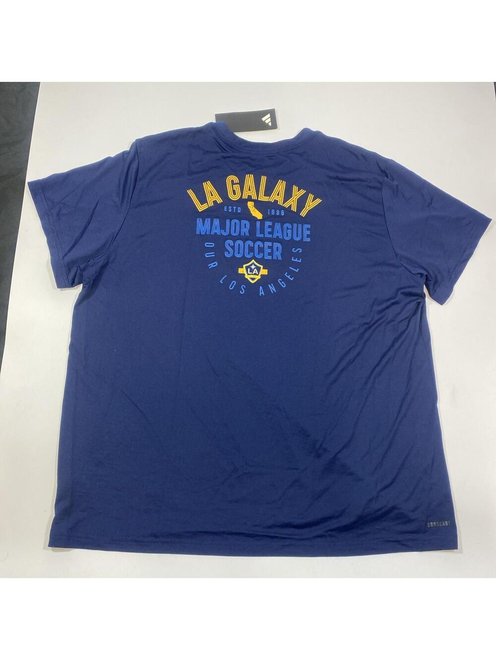 Adidas LA Galaxy MLS Women’s 2XL Pre-Game Training Shirt Navy Blue New With Tags